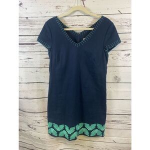 Women's Vineyard Vines Dress, Size 8, Navy & Green